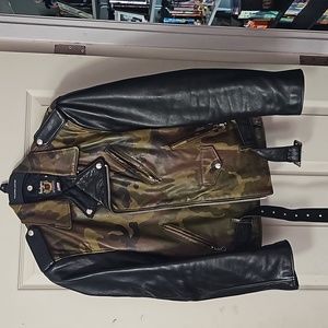 Schott camo leather jacket